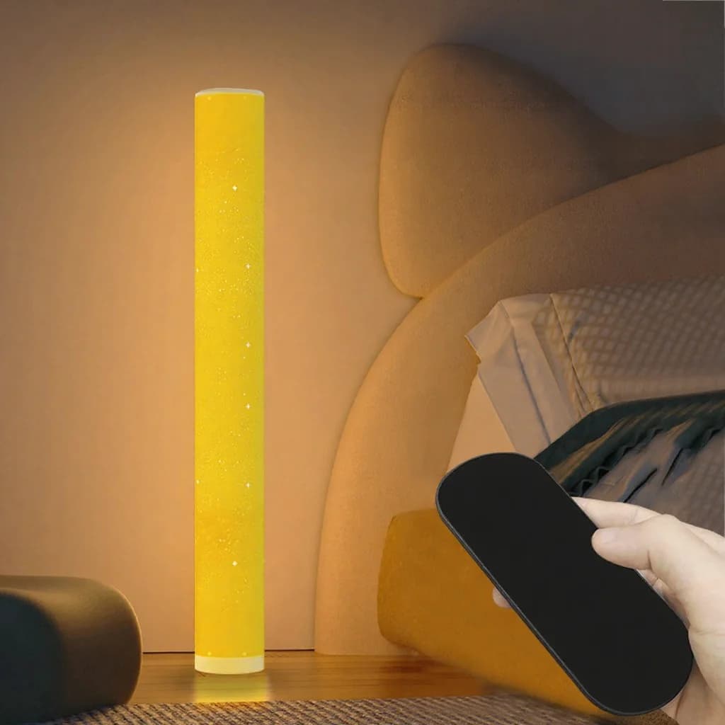 Lampadaire LED RGB motif étoiles, télécommande et appli
