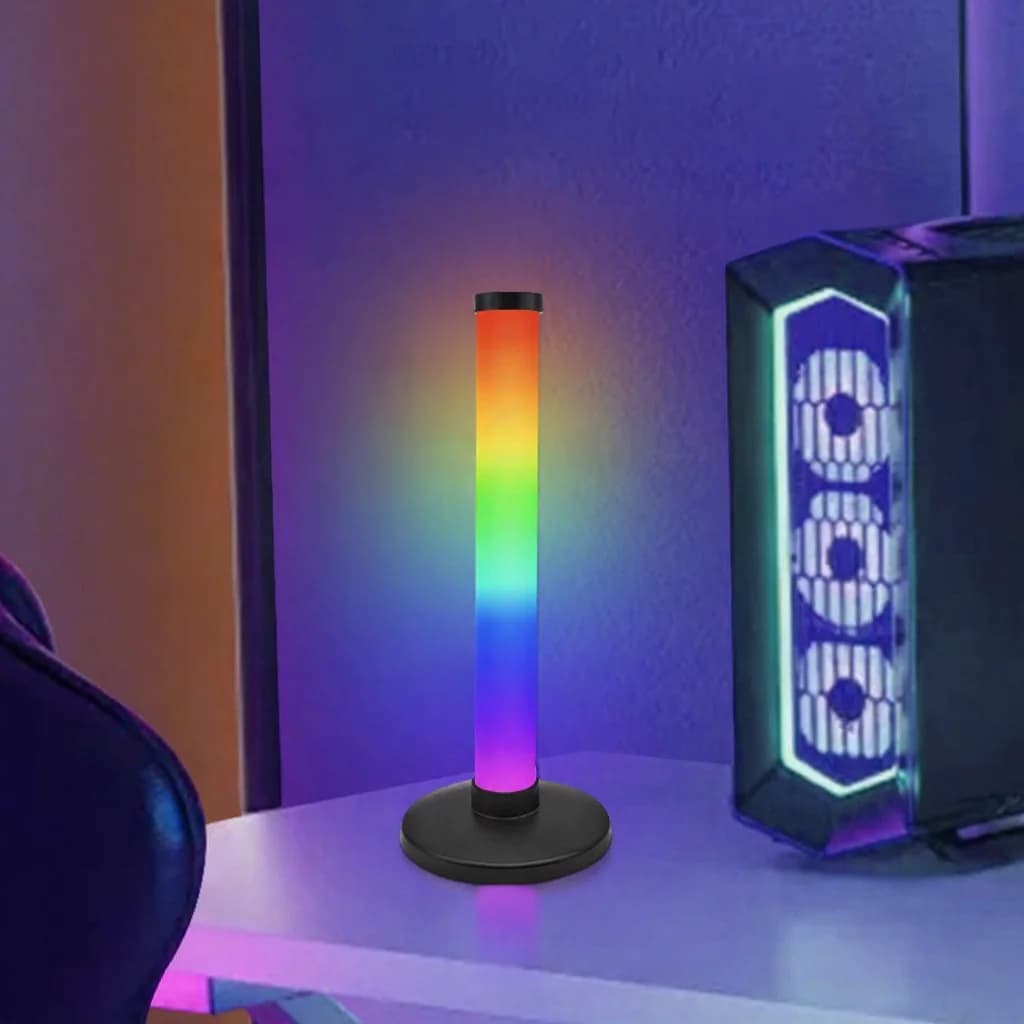Lampe d'ambiance RGB réactive au son pour bureau gaming