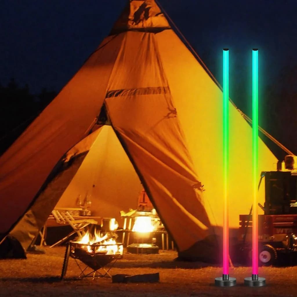 Lampadaire RGB avec synchronisation musicale, halo à 360°, contrôle par application pour le gaming