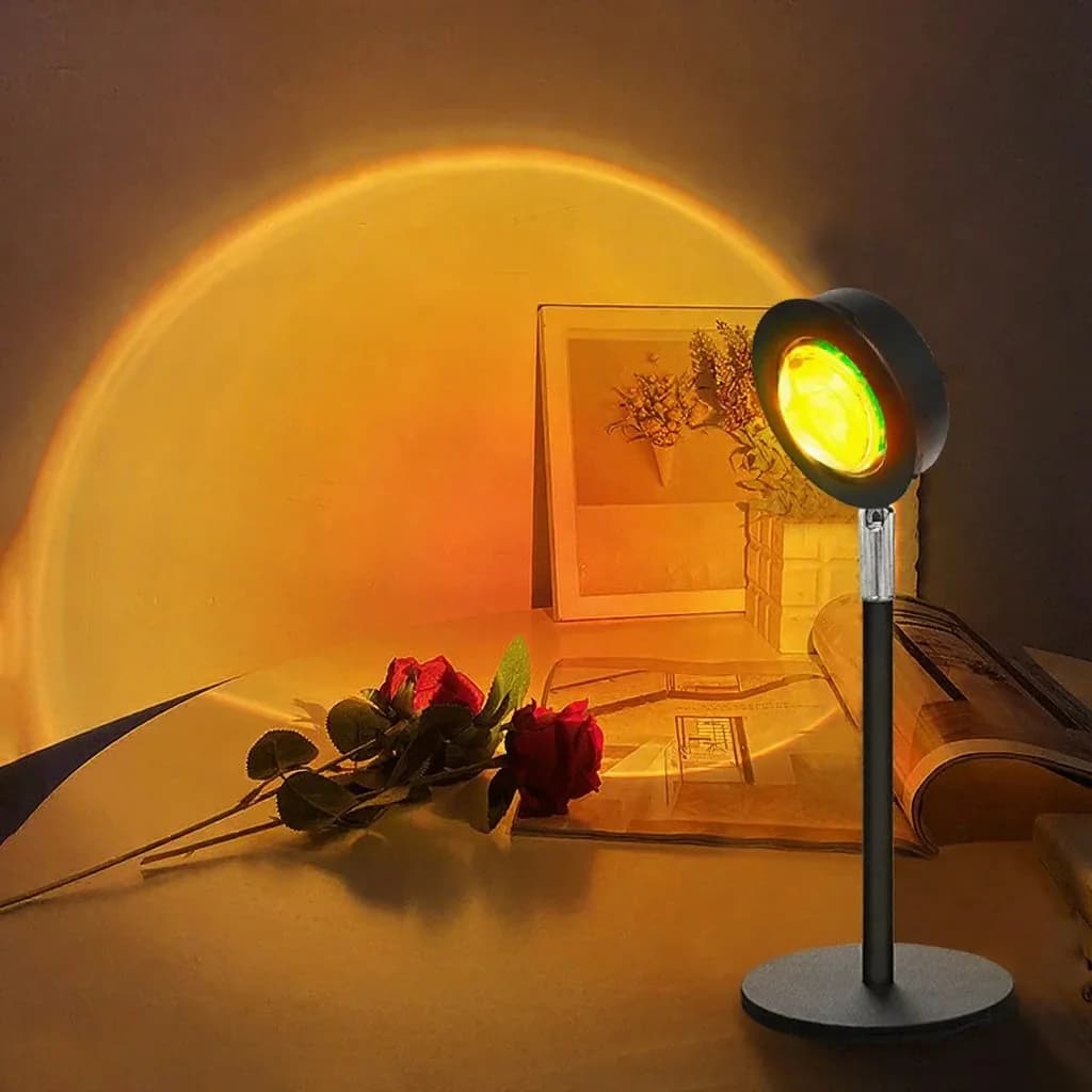 Lampe de projection USB coucher de soleil RGB pour bureau