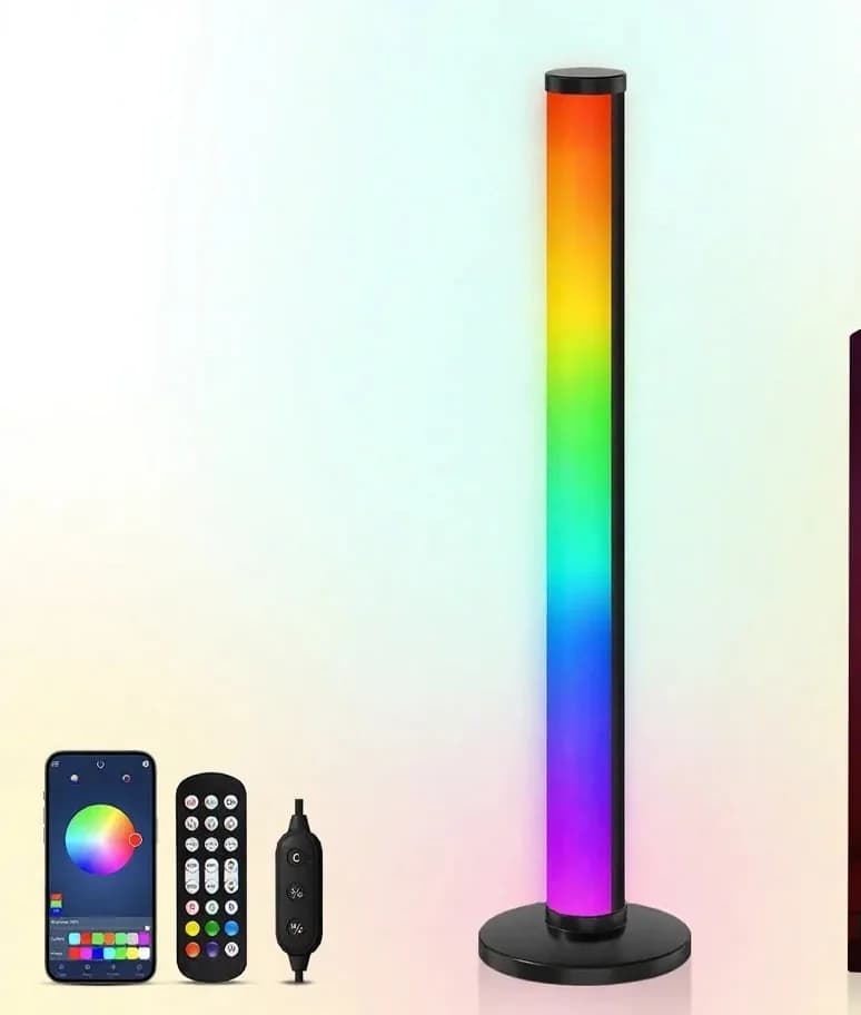 Lampe de bureau LED RGB réactive au son avec contrôle par application