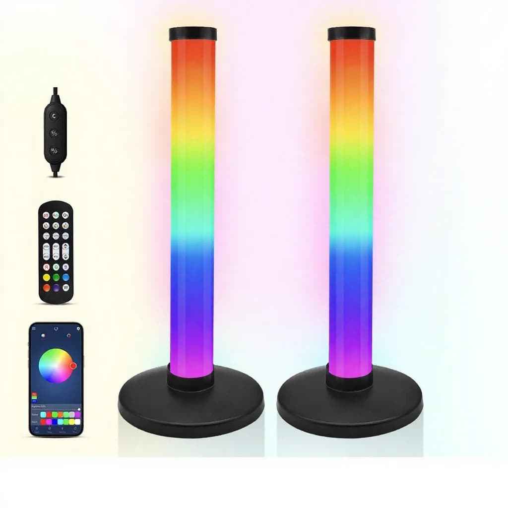 Lampe d'ambiance RGB avec synchronisation sonore et contrôle par application