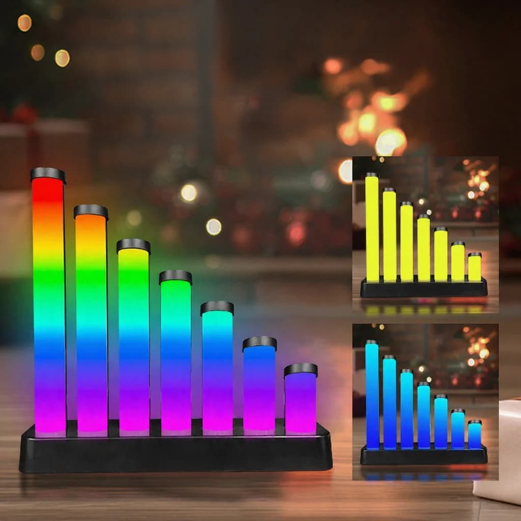 Lampe de bureau LED RGB réactive au son avec contrôle par application