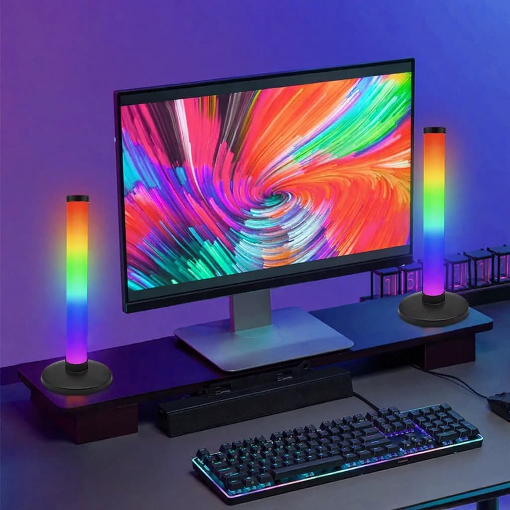 Lampe d'ambiance RGB avec synchronisation sonore et contrôle par application