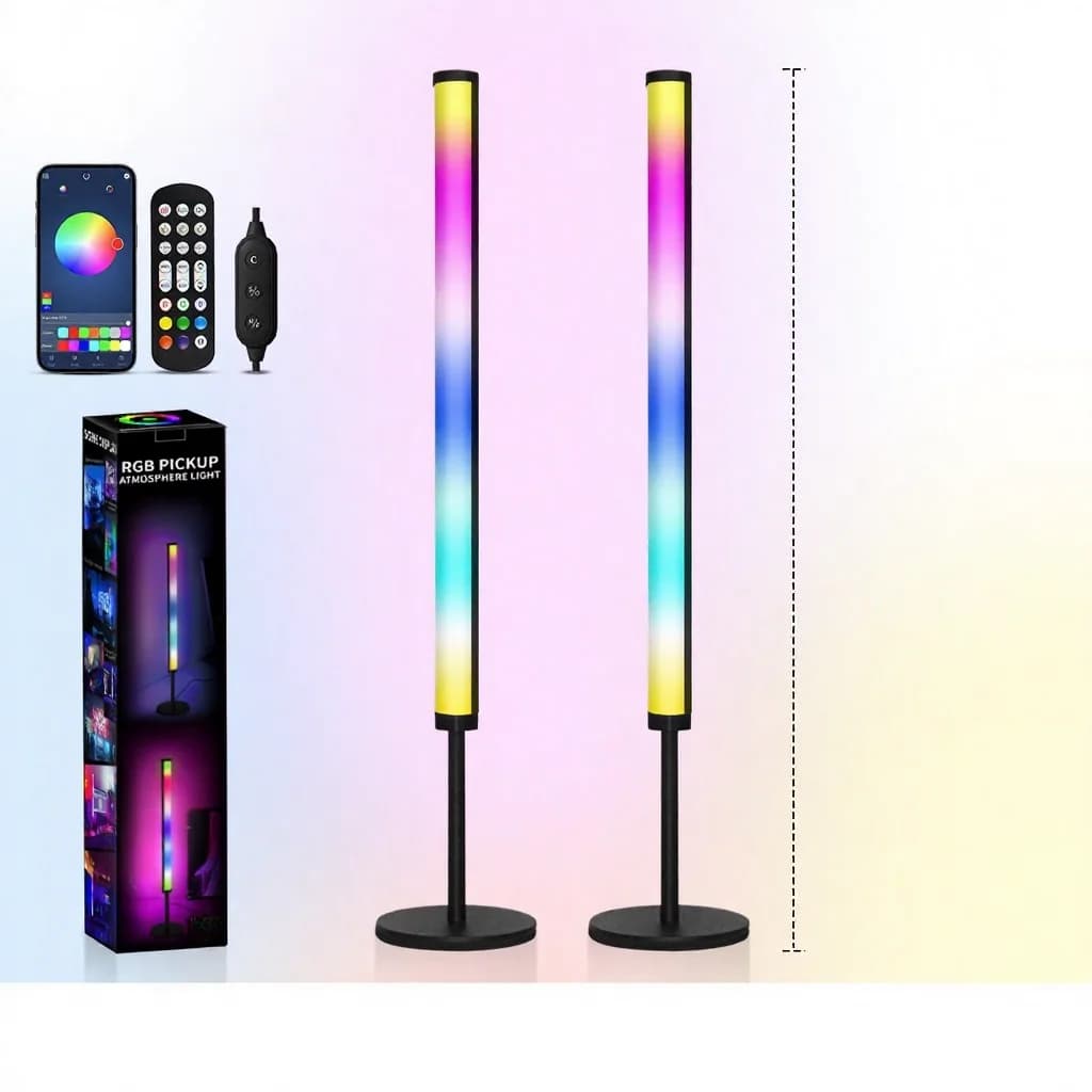 Lampe d'ambiance de bureau LED RGB avec synchronisation musicale et contrôle par application