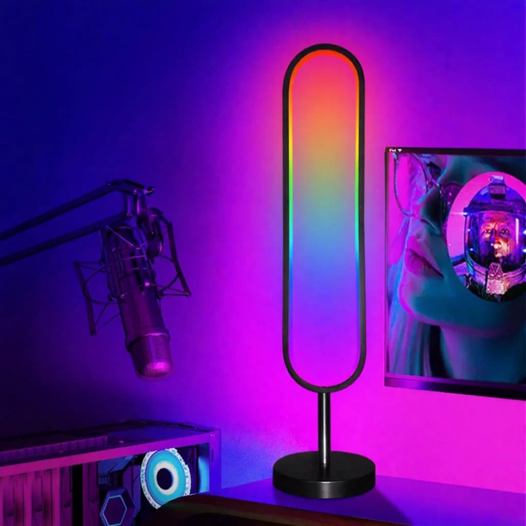 Lampadaire RGB en U réactif au son avec contrôle par appli