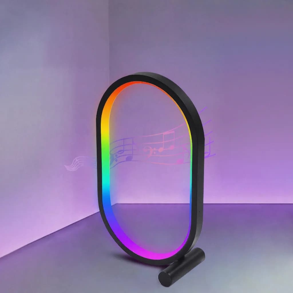 Lampe de bureau RGB avec synchronisation musicale, contrôle par appli et lumières réactives au son
