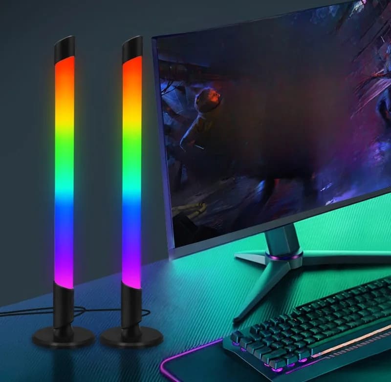 Lampe d'ambiance RGB synchronisée musique USB pour bureau