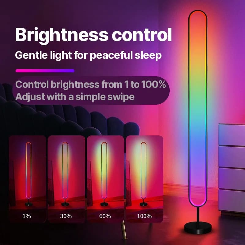 Lampe d'ambiance LED RGB activée par le son avec contrôle par application