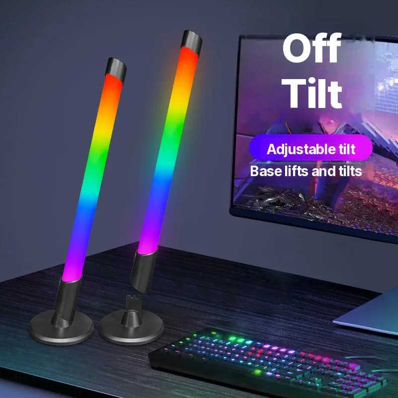 Lampe d'ambiance RGB synchronisée musique USB pour bureau