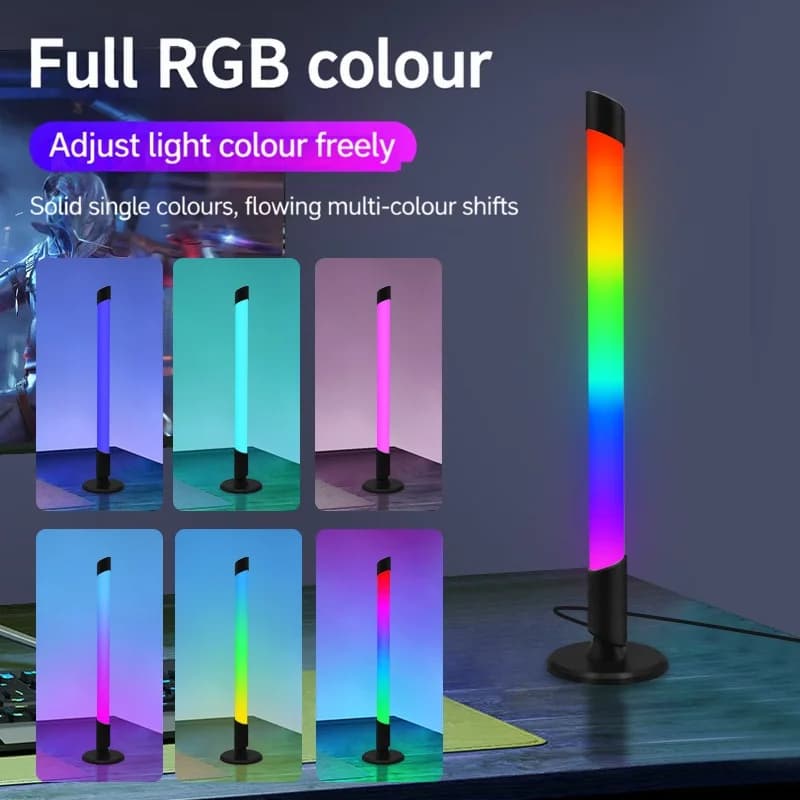 Lampe d'ambiance RGB synchronisée musique USB pour bureau