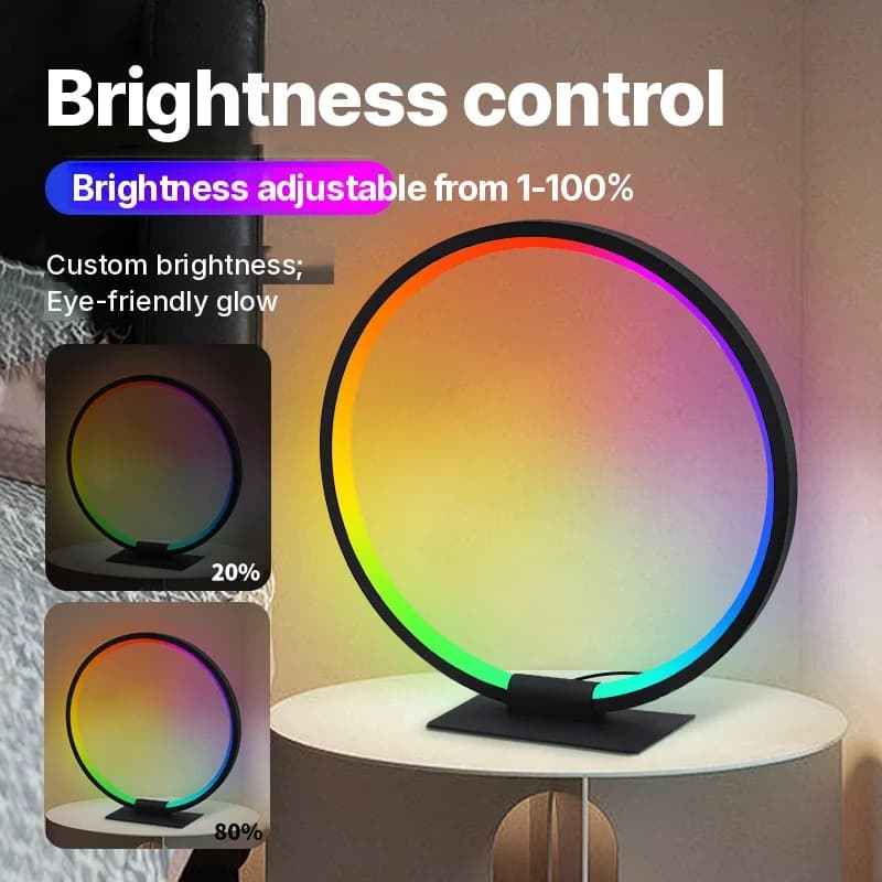 Veilleuse d'ambiance LED RGB avec synchronisation musicale
