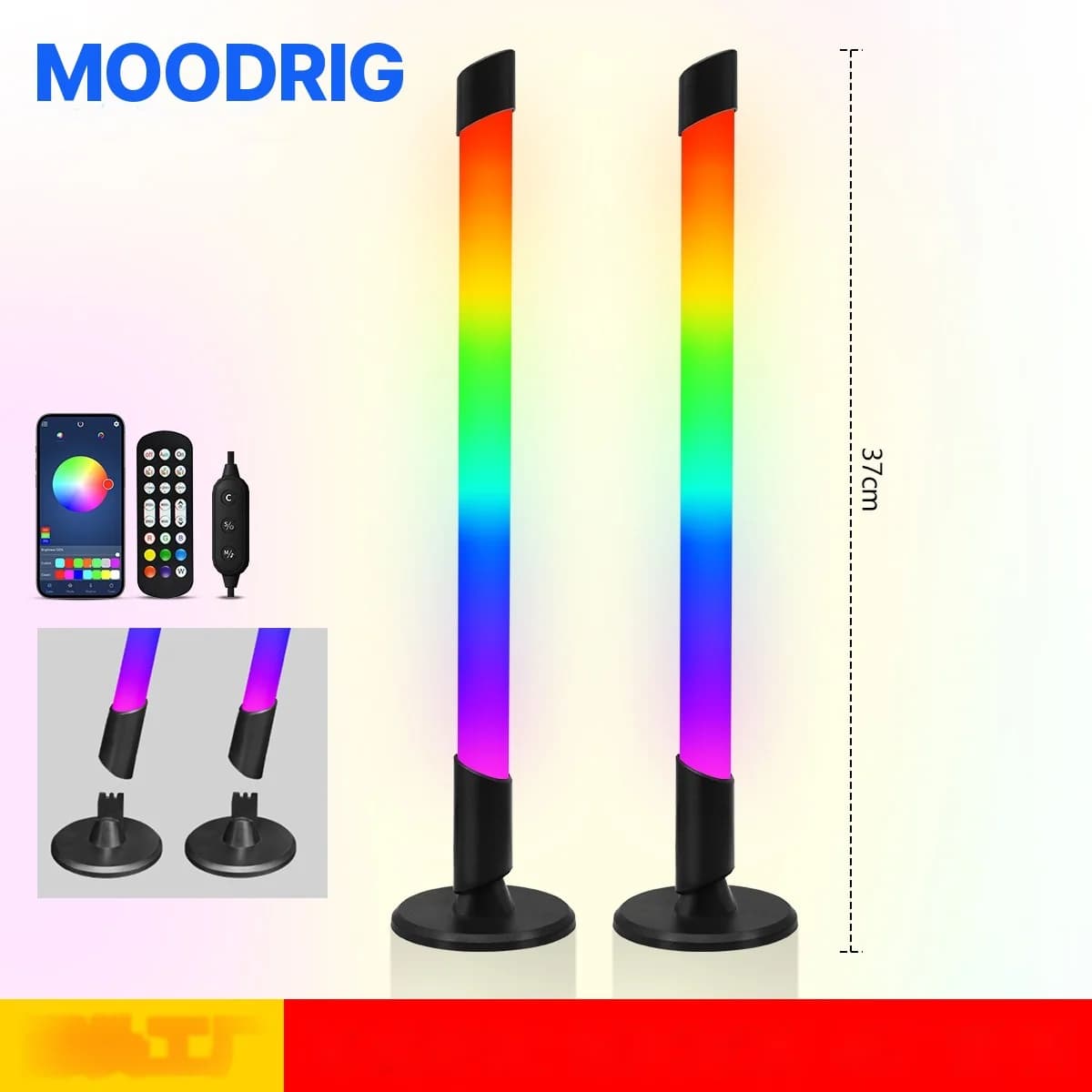 Lampe d'ambiance RGB synchronisée musique USB pour bureau