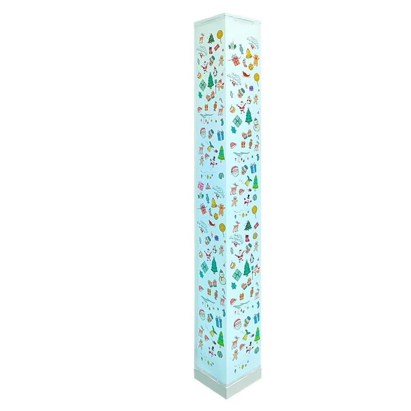 Lampadaire carré avec télécommande, lumière d'ambiance LED pour salon