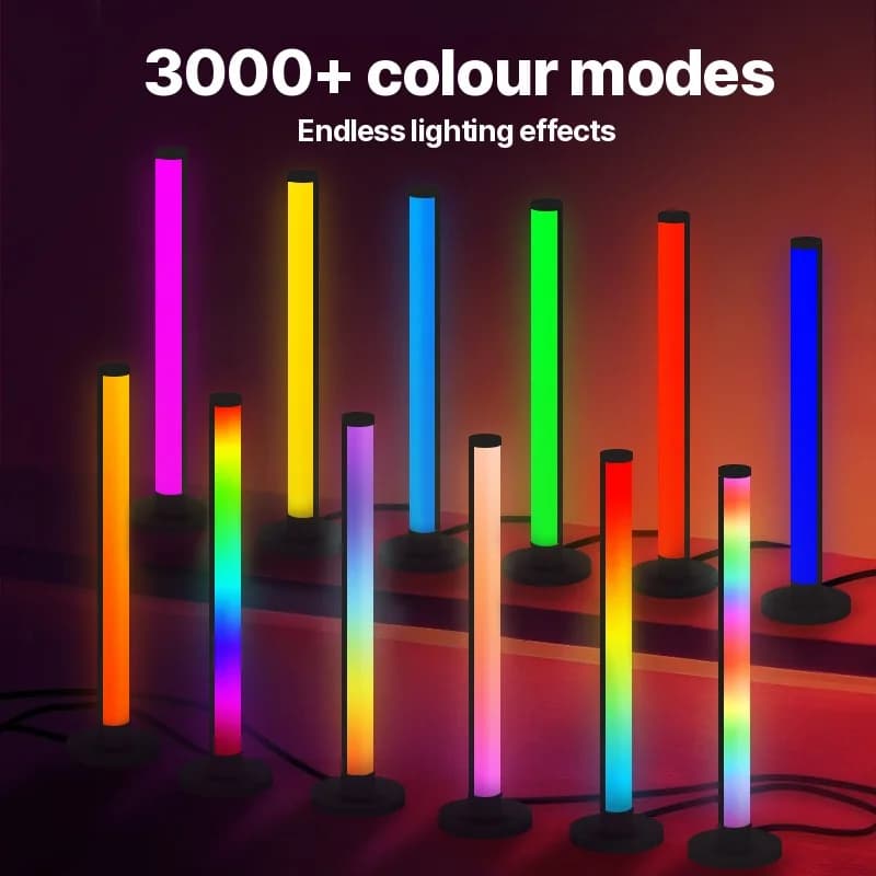 Lampe de bureau LED RGB réactive au son avec contrôle par application